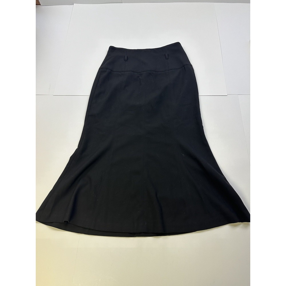 Donna Degnan Black Zipper Skirt Women's Size 0 Fit And Flare